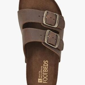 White Mountain Brown Sandals